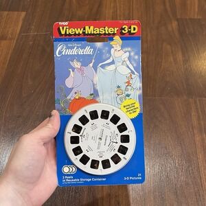 Vintage Disney Cinderella (3 Reel) View Master Set 3D 1993 SEALED